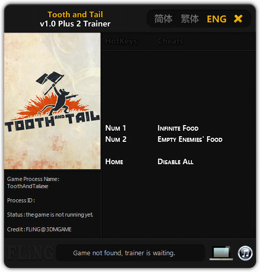 Tooth and Tail Trainer Free Download