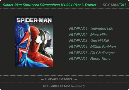 Spider Man Shattered Dimensions Trainer Free Download