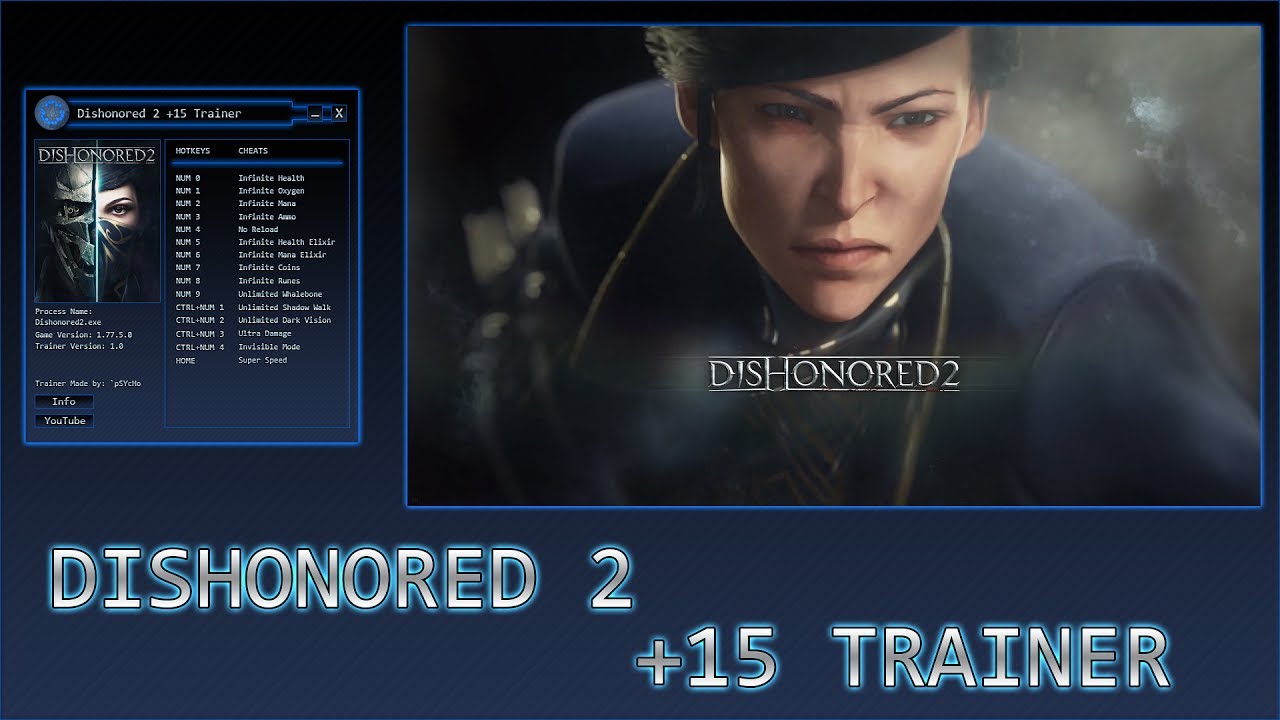 trainer dishonored cheat engine