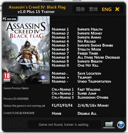 Assassins Creed IV Black Flag Trainer Free Download