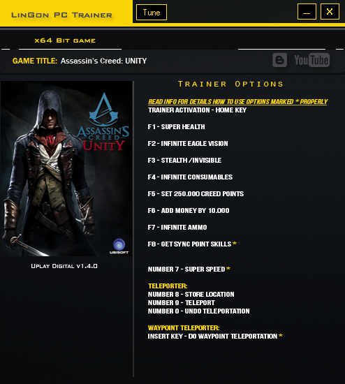Assassins Creed Unity Trainer Free Download