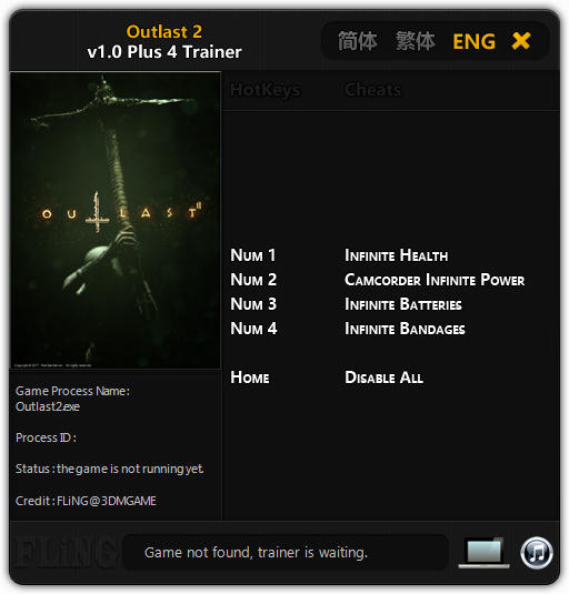 Outlast 2 Trainer Free Download