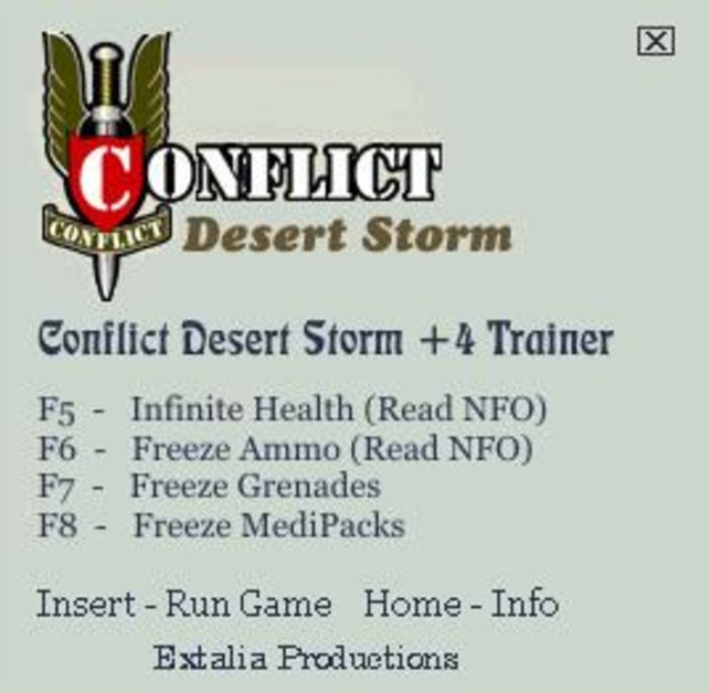 Conflict Desert Storm Trainer Free Download