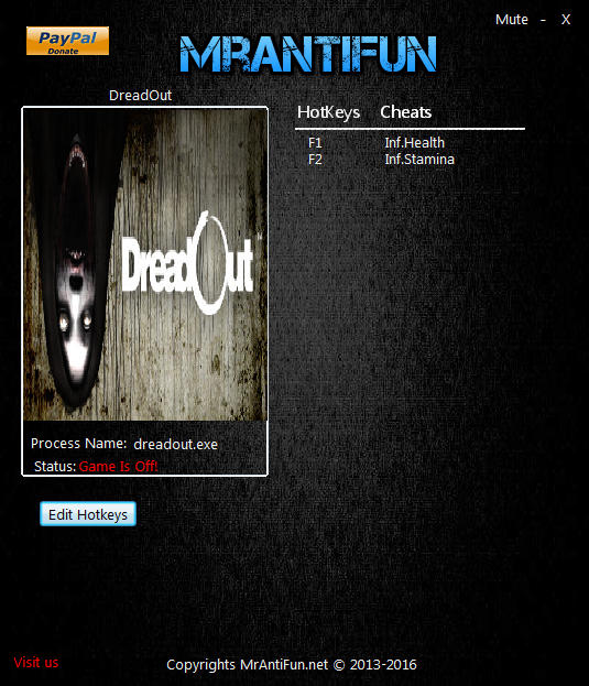 DreadOut Trainer Free Download