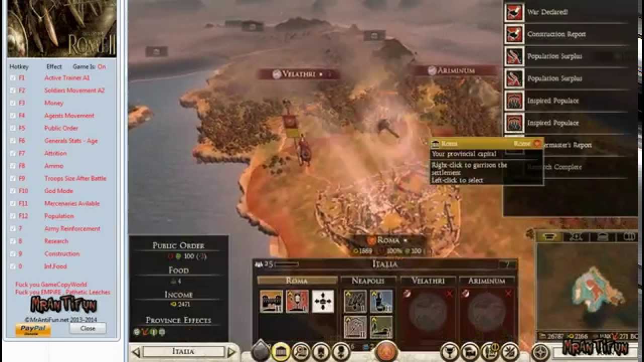 Empire Total War Trainer Free Download