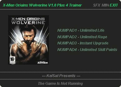 X Men Origins Wolverine Trainer Free Download