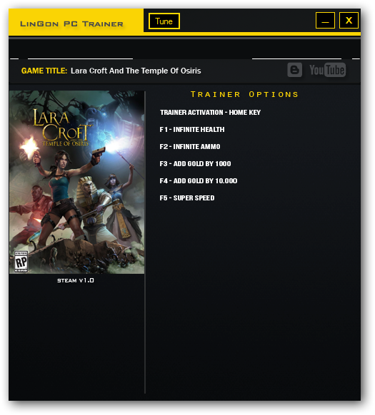 Lara Croft and the Temple of Osiris Trainer Free Download