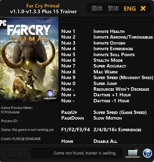 Far Cry Primal Trainer Free Download