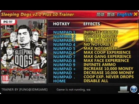 Sleeping Dogs 2 Trainer Free Download