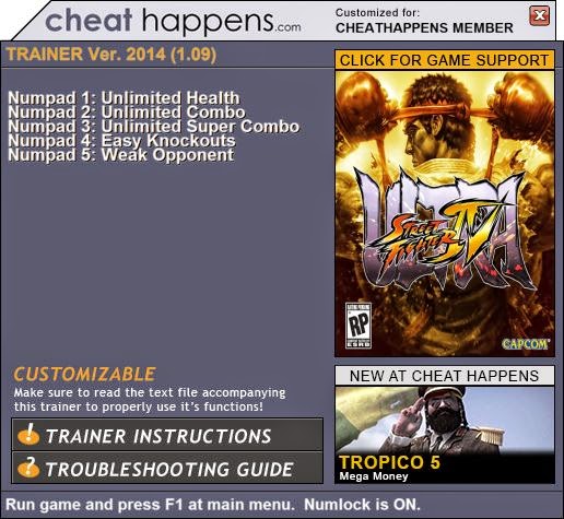 Street Fighter IV Trainer Free Download